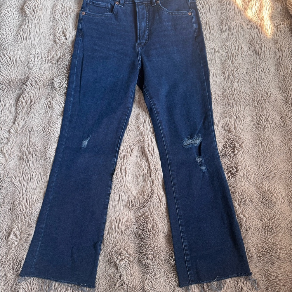 EXPRESS-Cropped Flare Jeans